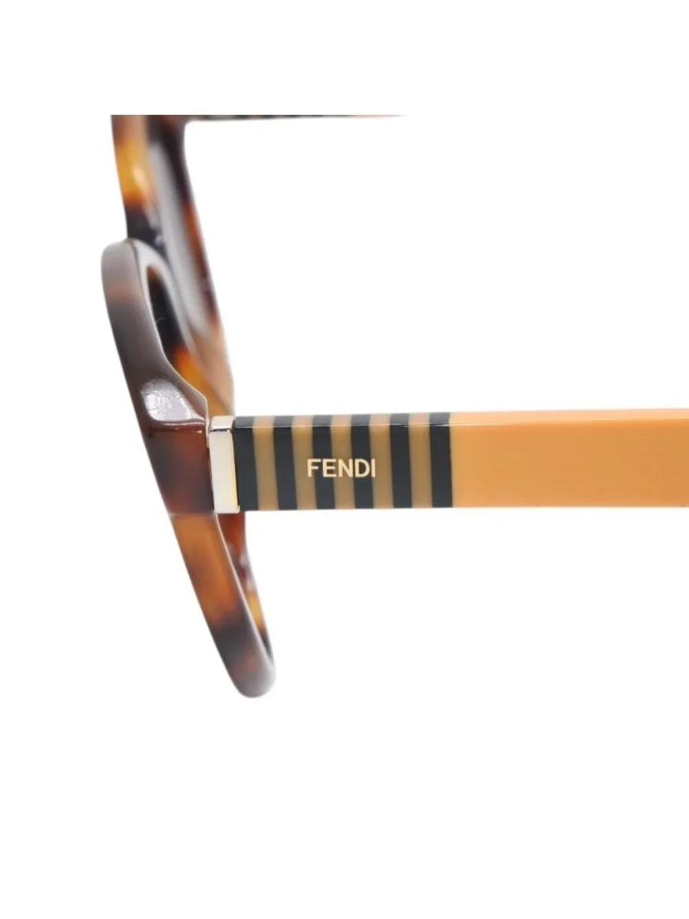 Fendi Sunglasses Eyewear S Tortoiseshell Color Yellow